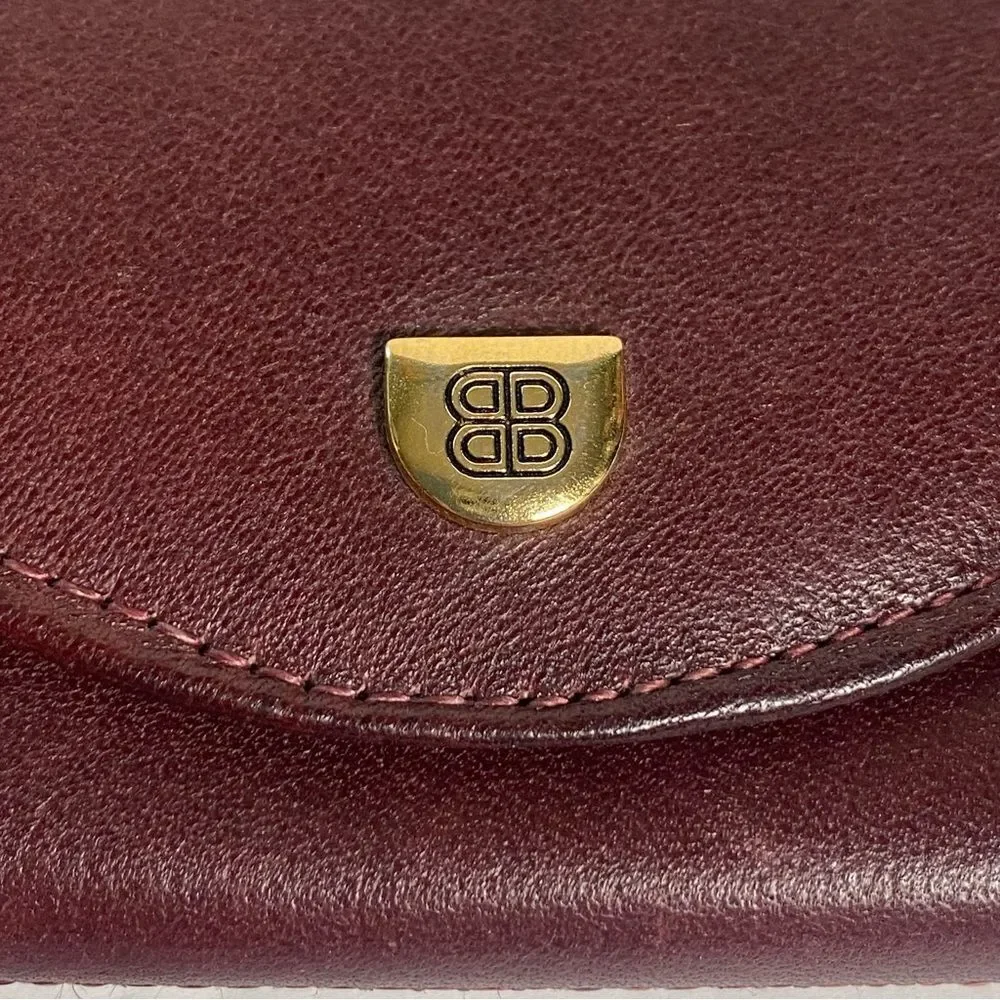 Bosca Mezza Luna Burgundy Leather Key Holder New Without Tags